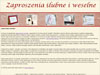 Zaproszenia ślubne, zaproszenia weselne Warszawa